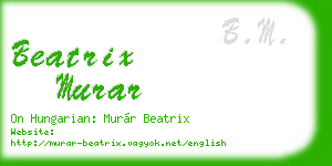 beatrix murar business card